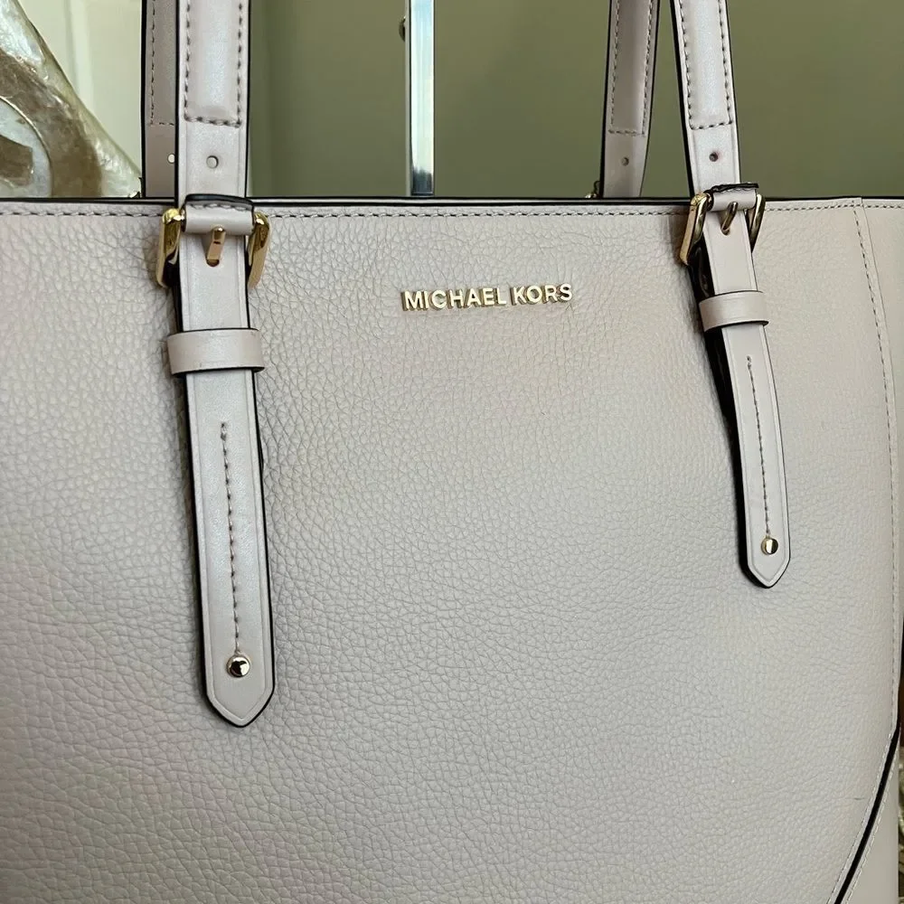 Michael Kors soft pink LG soft leather tote